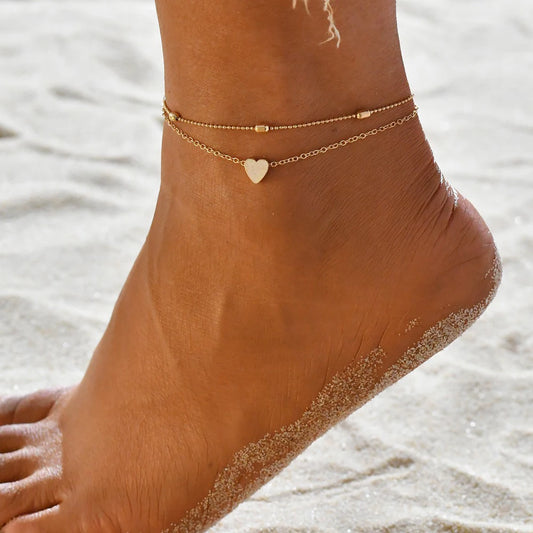 Heart Anklets